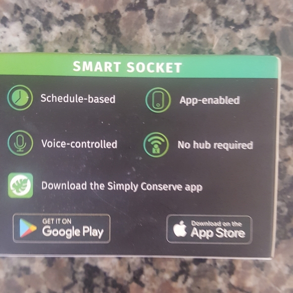 Simply Socket by Simply Conserve wi-fi enabled new in box 125V, rated 15A no hub - Picture 4 of 9